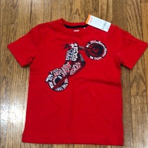 Red Gymboree Motorcycle T Shirt size 6